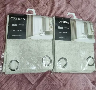 Par de cortinas LOLO beige 140x250cm