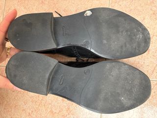 Mocasines negros charol mujer