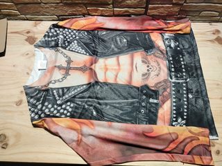 WIDMANN MILANO Disfraz Biker Rocker Camiseta  M/L