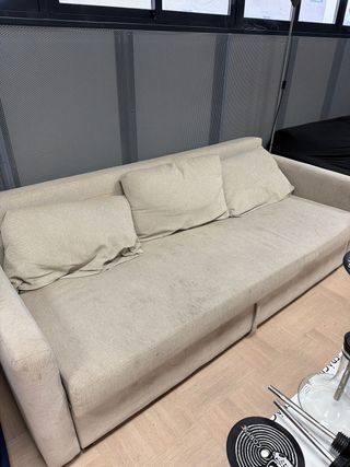 Sofá de tela beige sofa cama