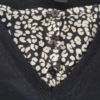 Maglia donna nera con stampa