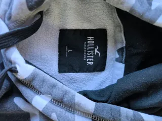 Sudadera Hollister Camuflaje Hombre Gris Blanco