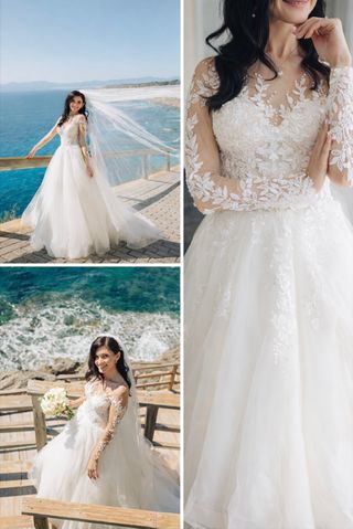 Vestido de Novia Blanco Roto