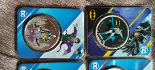 Lote 7 Monedas Plata DC Comics