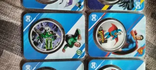 Lote 7 Monedas Plata DC Comics