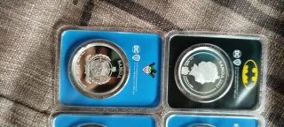 Lote 7 Monedas Plata DC Comics