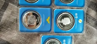 Lote 7 Monedas Plata DC Comics