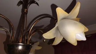 Lámpara de forja marrón muy bonita