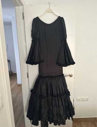 Traje Flamenca Negro Sin Estrenar