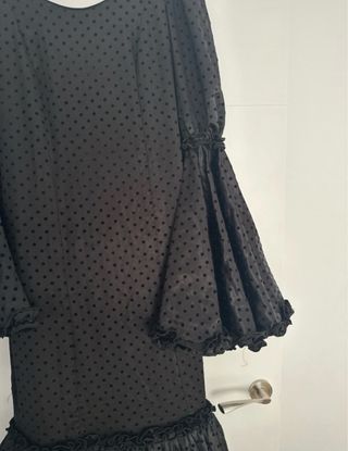 Traje Flamenca Negro Sin Estrenar