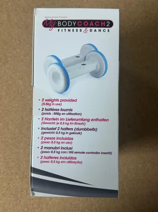 Juego Wii My Body Coach 2 + Mancuernas