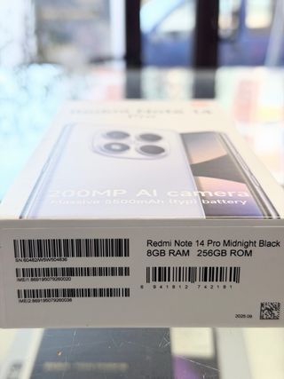 Redmi Note 14 Pro 4G 8+256GB Nero Nuovo Sigillato
