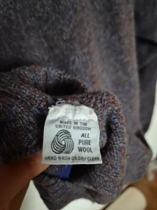 Maglione Argyle Blu Grigio