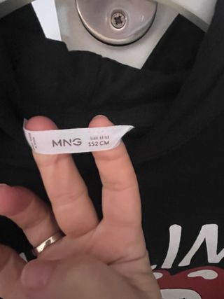 Sudadera Rolling Stones Negra Talla 12