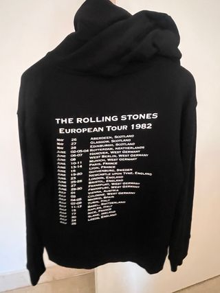 Sudadera Rolling Stones Negra Talla 12