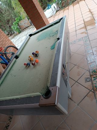 Mesa de billar Córdoba a restaurar