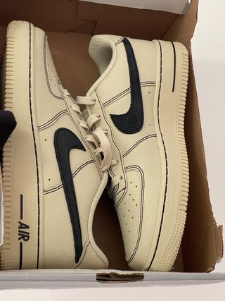 Nike Air Force 1 Beige/Negro