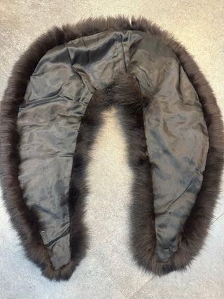 Collo pelliccia sciallato nero