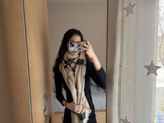 Lote 2 bufandas cuadros y rayas