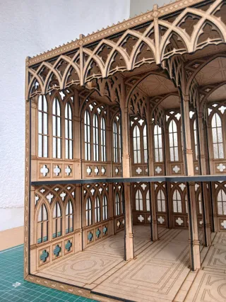 Estantería Decorativa Gótica Madera