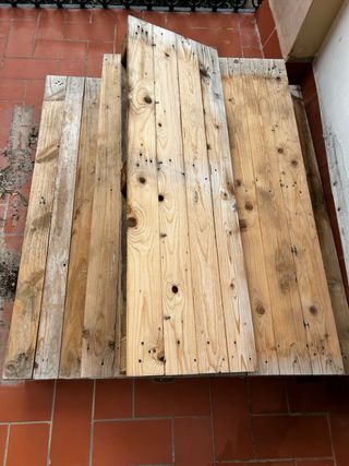 Palet / Cama Exterior 3 Partes Madera
