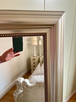 Espejo grande plata y oro