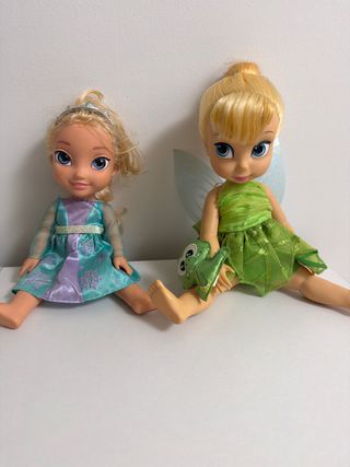 Muñeca Elsa Frozen y Hada Campanilla