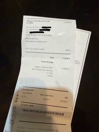 iPhone 17 Pro Max 512 GB Blanco