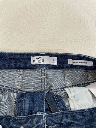 Falda vaquera Hollister Talla S