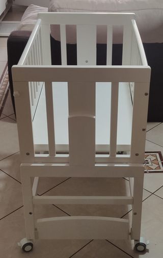 Cuna colecho madera blanca bebé