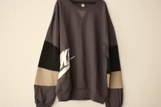 Sudadera Hombre Gris y Beige.