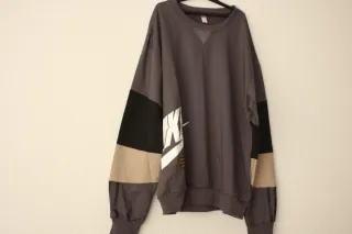 Sudadera Hombre Gris y Beige.