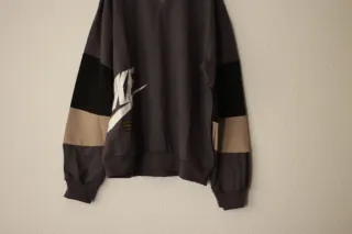 Sudadera Hombre Gris y Beige.