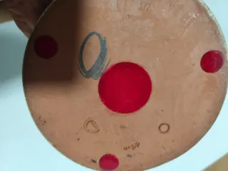 Figura barro niña vintage