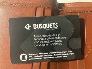 Cartera de piel de vacuno