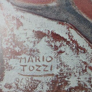 MARIO TOZZI RAGAZZA MERLO STAMPA MARESCALCHI 70/80