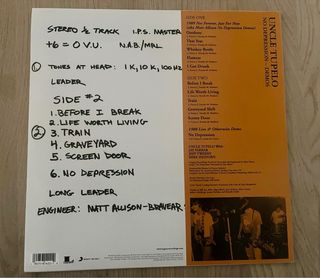 Uncle Tupelo No Depression Demos Vinilo