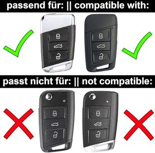 Funda Llave Coche VW Seat Skoda Azul