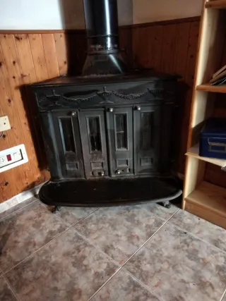 Chimenea Hierro Forjado Negra