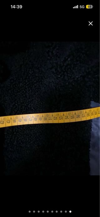 Abrigo DKNY Negro Borreguito Cremalleras