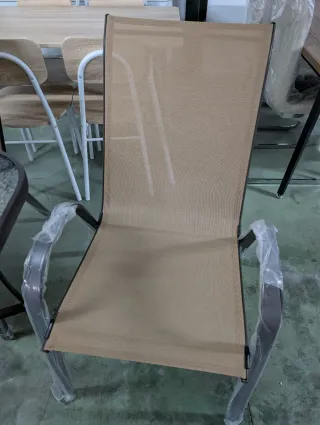 Mesa de terraza y jardín con 6 sillas