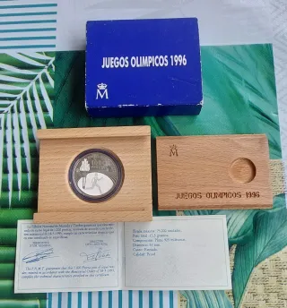 Moneda 1000 Pesetas Plata Juegos Olímpicos 1996