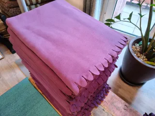 Pack 14 mantas de tela moradas