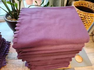 Pack 14 mantas de tela moradas