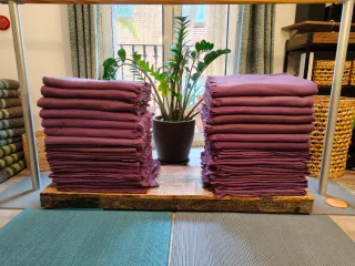 Pack 14 mantas de tela moradas