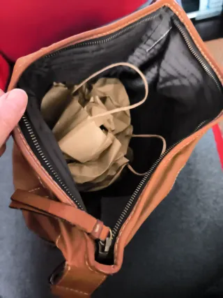 Bolso Piel Purificación García Marrón