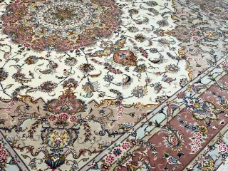 Tappeto Tabriz 70 Raj 305x250 cm Seta Lana