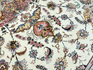 Tappeto Tabriz 70 Raj 305x250 cm Seta Lana