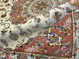Tappeto Tabriz 70 Raj 305x250 cm Seta Lana