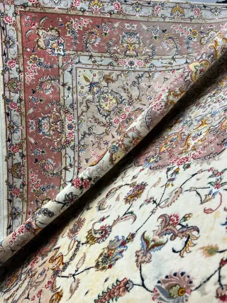 Tappeto Tabriz 70 Raj 305x250 cm Seta Lana